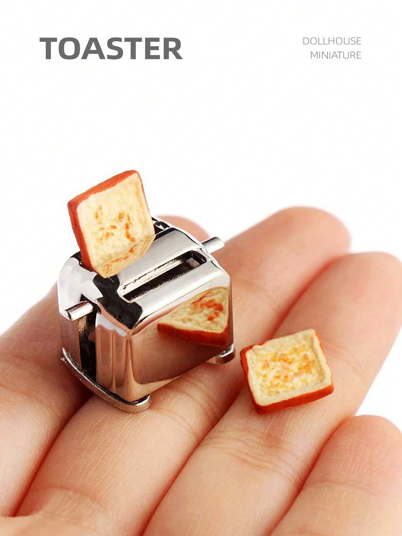 Kitchen Appliances Are - 1:12 Dollhouse Miniature Toaster, Mini Simulation