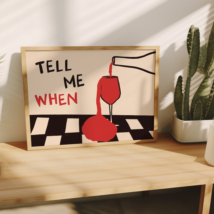 Kitchen Appliances Vintage - Vintage Tell Me When Drink Canvas