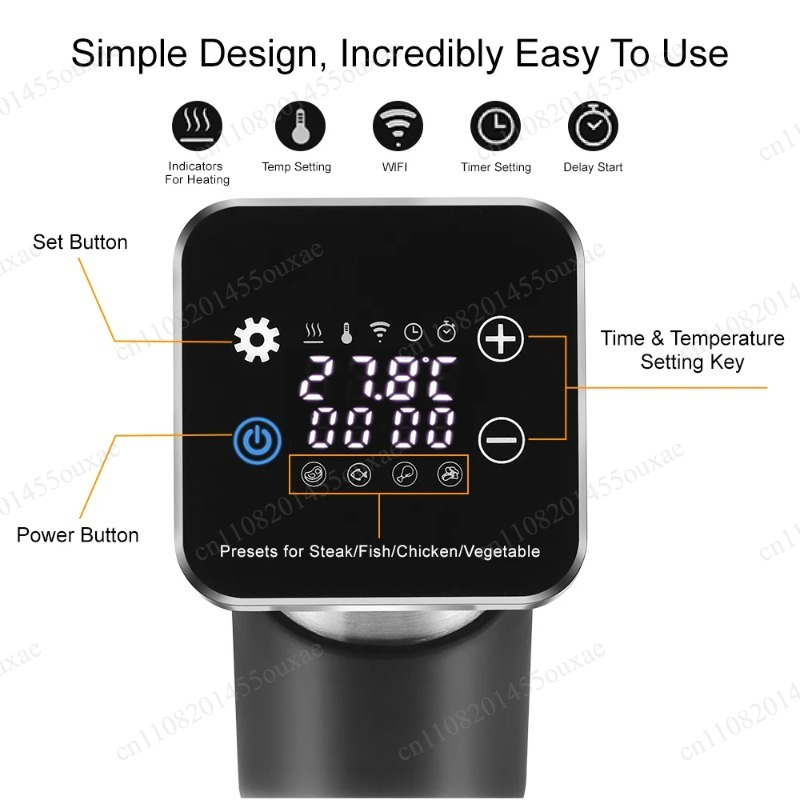 Sous Vide Immersion - WiFi Sous Vide Machine 1300W Immersion