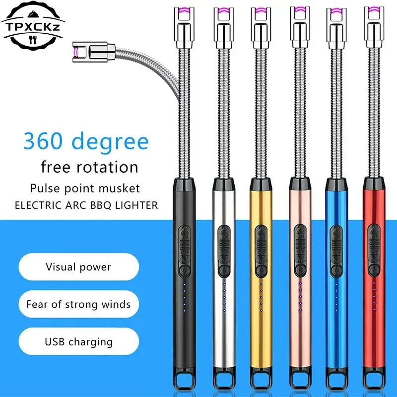 Kitchen Appliances Gas Stove - USB Rechargeable Arc Flameless Plasma Lighter