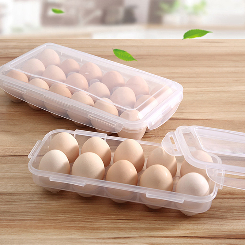 Kitchen Appliances Vintage - 1/2pc 10Grids Egg Storage Box with