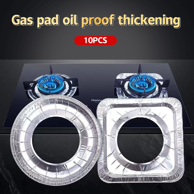 Kitchen Appliances Gas Stove - 10Pcs/set Thickened Aluminum Foil Covers Gas