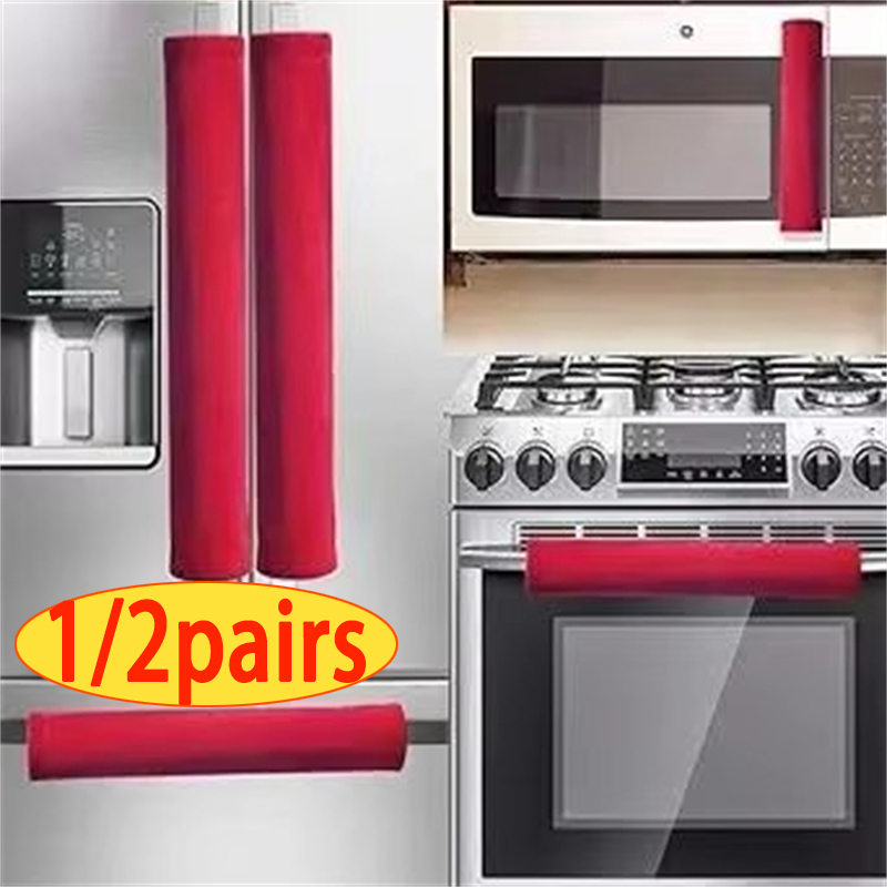 2Pcs/Set  Refrigerator Door Ha - огляд і ціна Kitchen Appliances Red Knobs