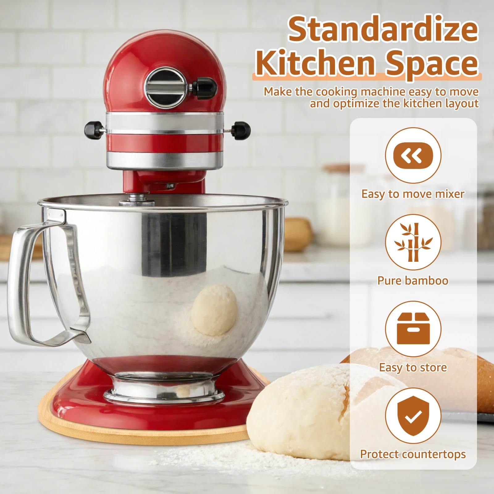 Bamboo Mixer Slider for Kitche - огляд і ціна Kitchen Appliances Kitchenaid