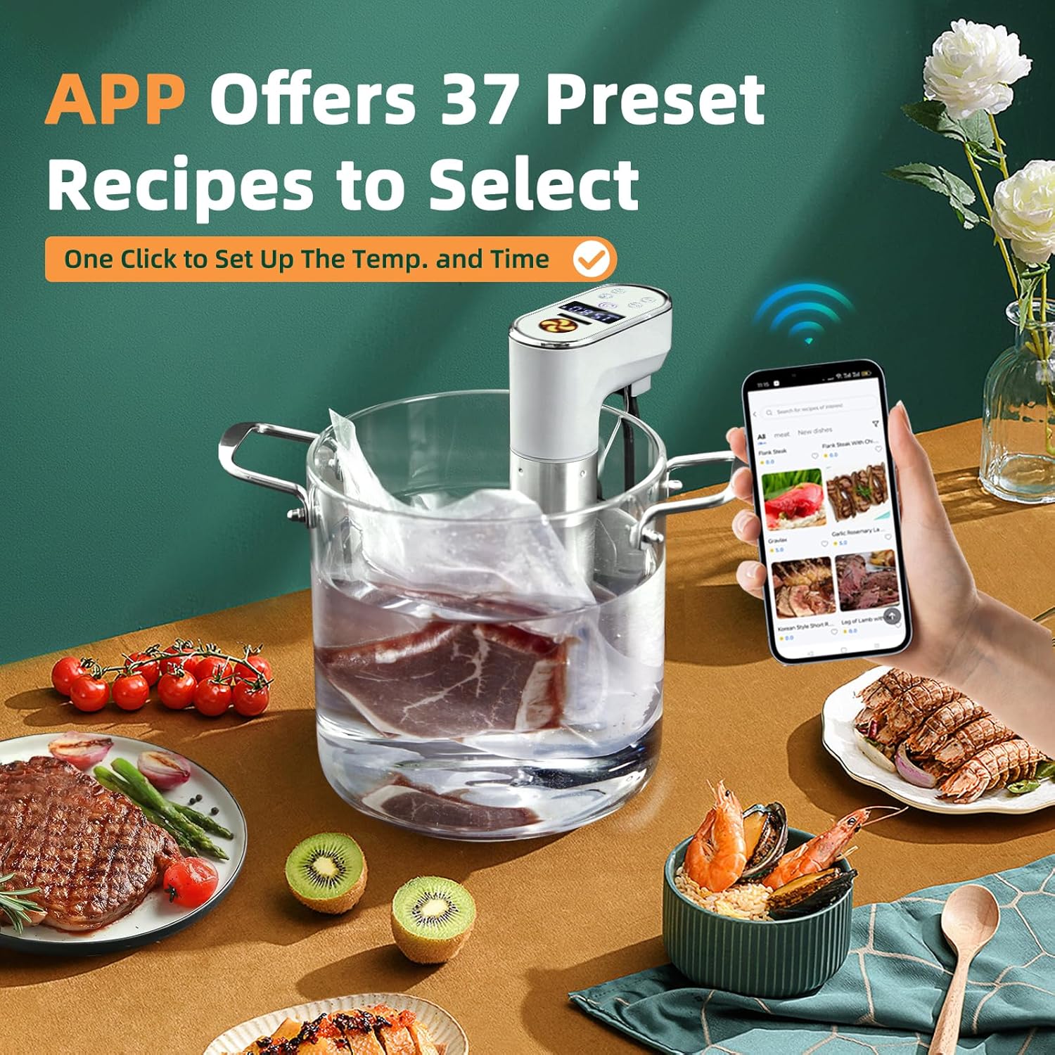 1300W WiFi Smart Sous Vide Coo - огляд і ціна Sous Vide Immersion