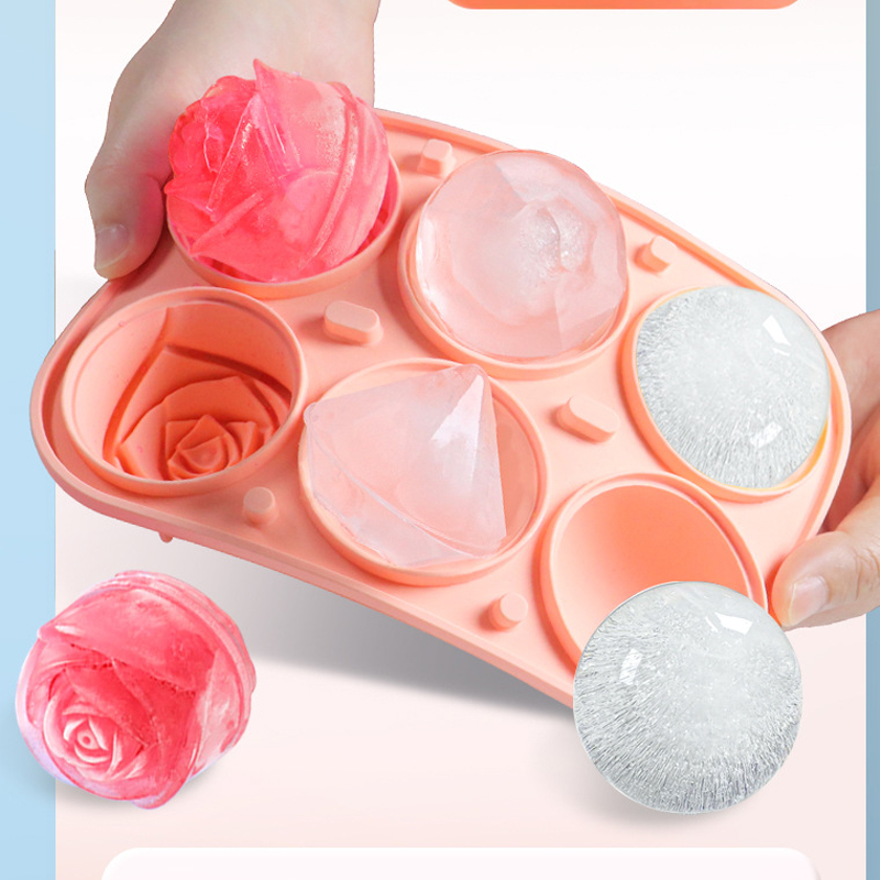 3D Rose Diamond Round Ice Cube - огляд і ціна Kitchen Appliances And Utensils