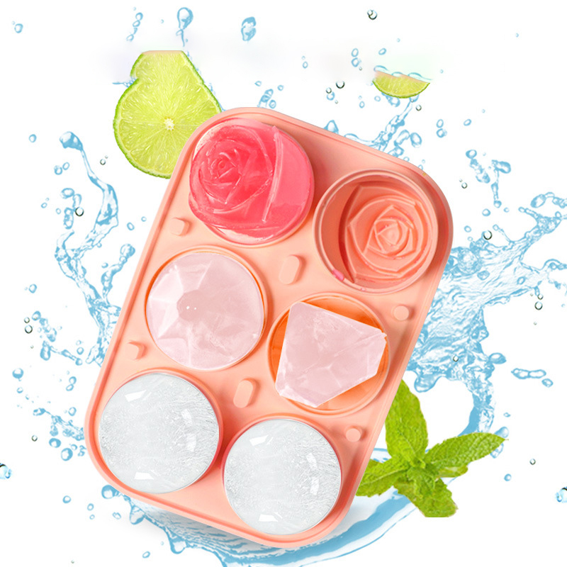3D Rose Diamond Round Ice Cube - огляд і ціна Kitchen Appliances And Utensils