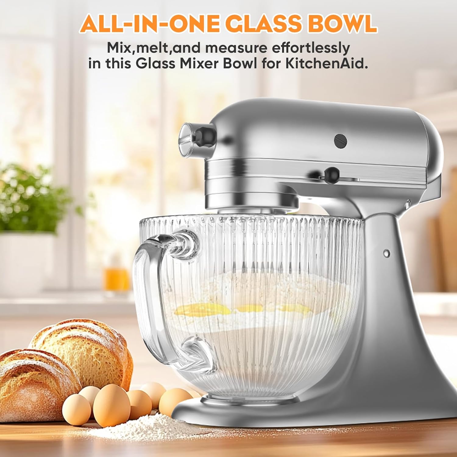 GVODE Glass Bowl for Kitchenai - огляд і ціна Kitchen Appliances Kitchenaid