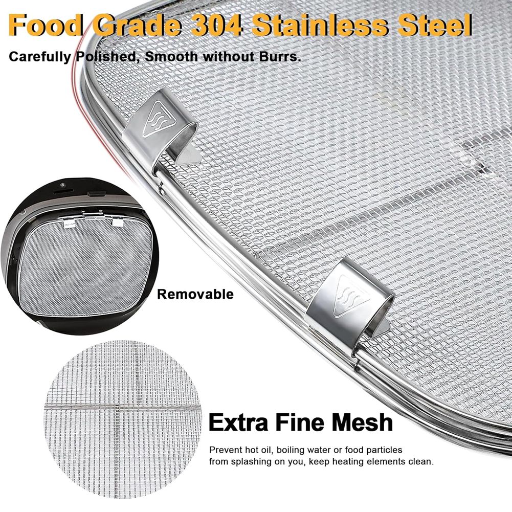 M02K-Stainless Steel Splatter  - огляд і ціна Ninja Air Fryer Af300