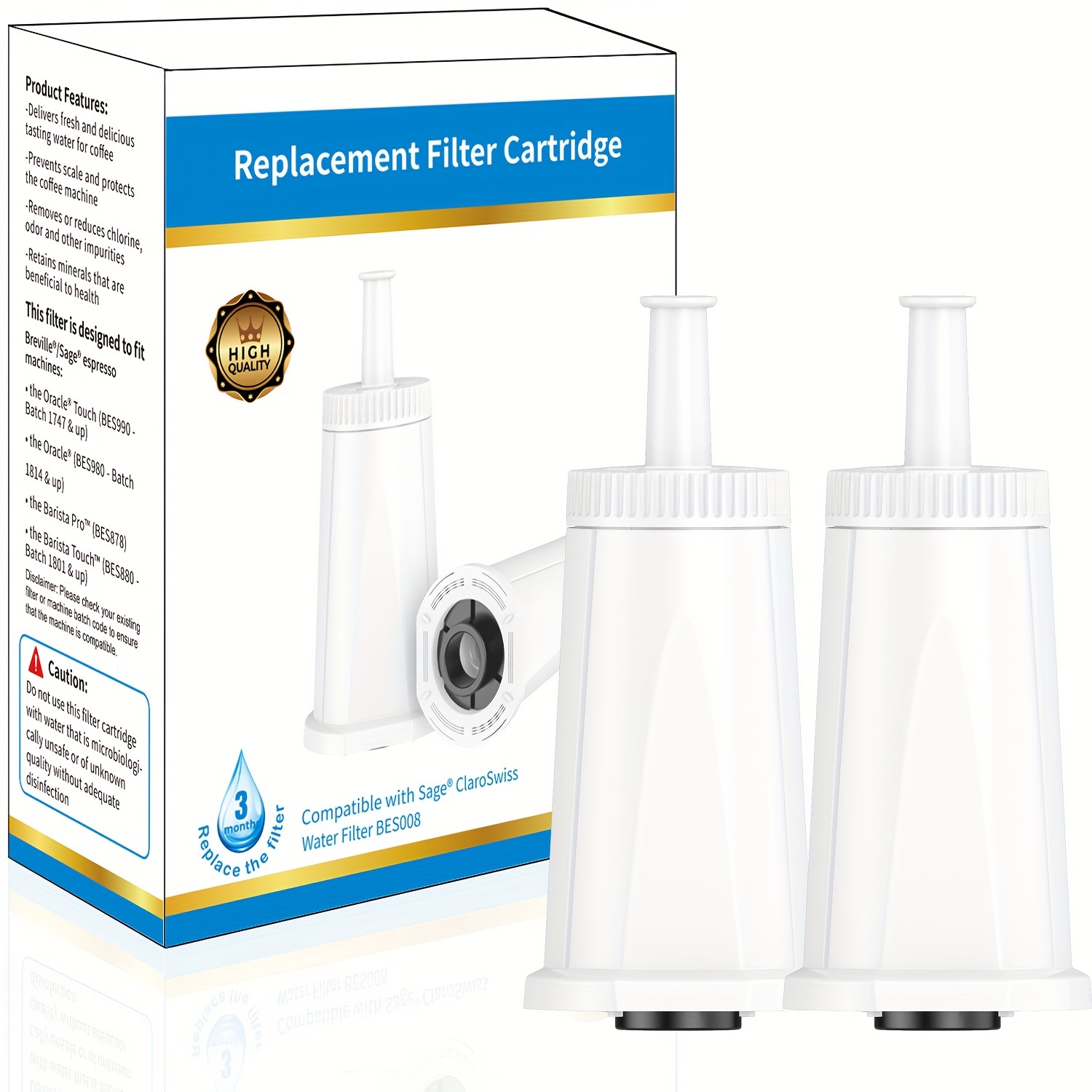 Replacement Water Filter for B - огляд і ціна Breville Espresso Barista Touch