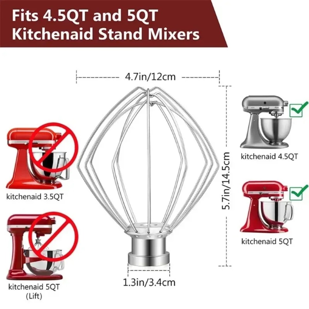 6 Wire Steel Whisk Whip for Ki - огляд і ціна Kitchen Appliances Kitchenaid
